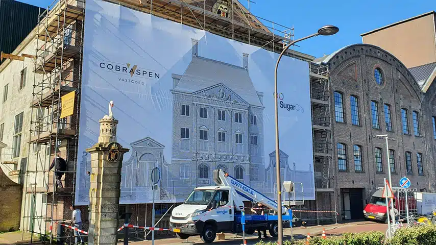 Spandoeken en geveldoeken - geveldoek