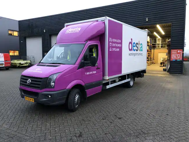 carwrap bakwagen desta voorkant Bakwagen bestickering, carwrap bakwagen